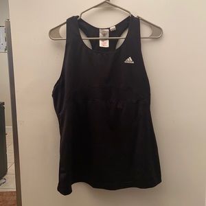 Adidas black workout tank